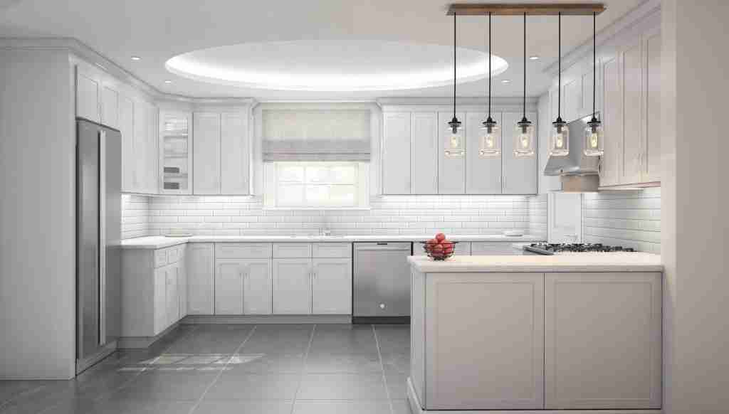 Cubitac Cabinetry White Cabinets in Kitchen
